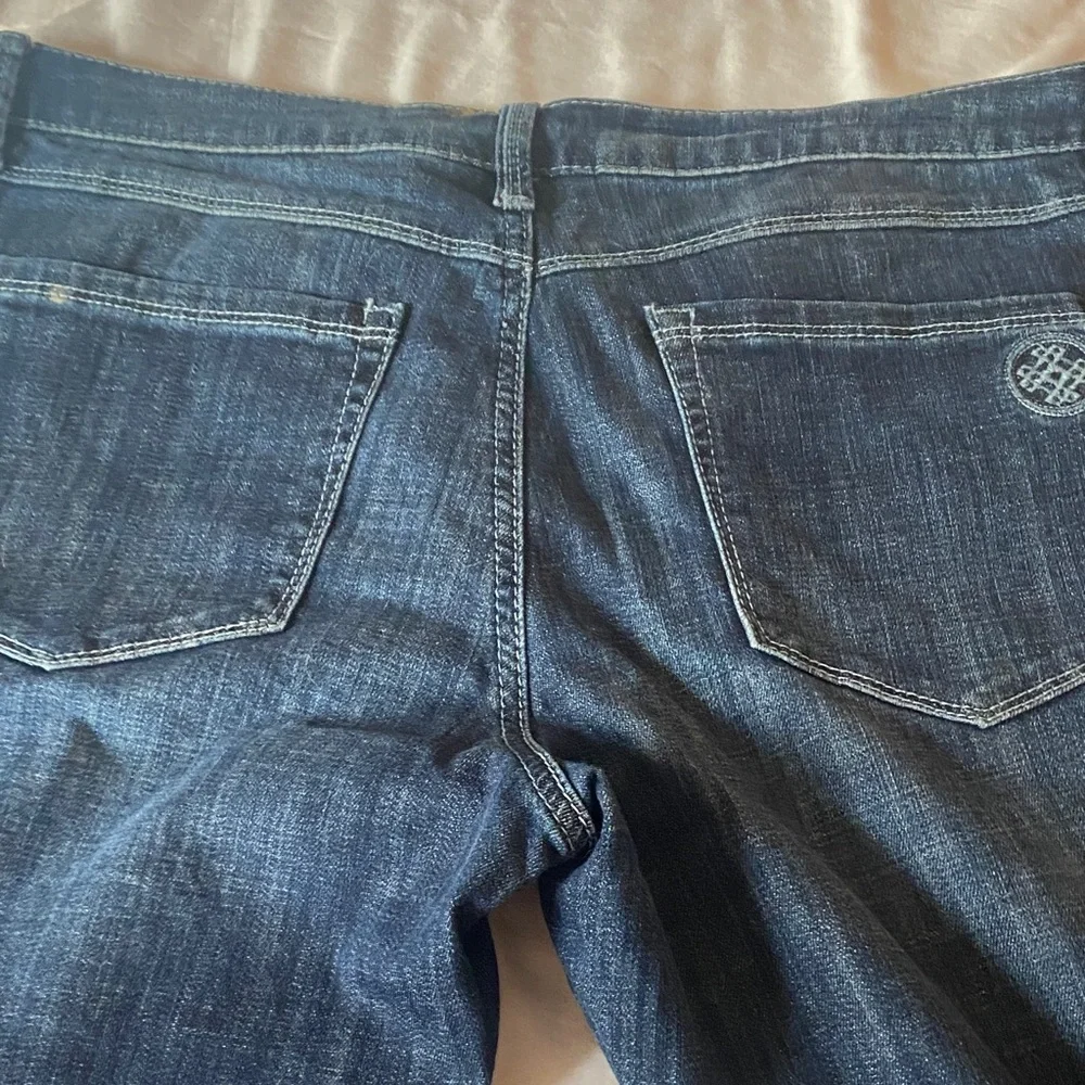 Sale 🌹Laurie Felt Blue Jeans with Pink Floral Embroidery - Picture 15 of 15